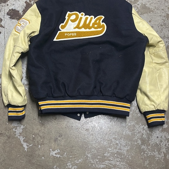 Vintage pius popes letterman jacket - Picture 3 of 4